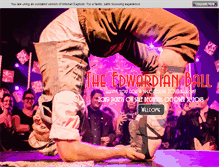 Tablet Screenshot of edwardianball.com